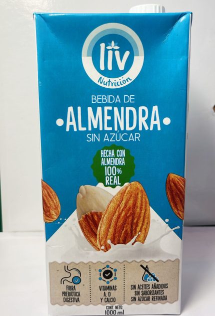 BEBIDA DE ALMENDRA SIN AZÚCAR LIV